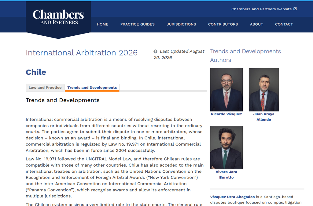 guía International Arbitration 2026